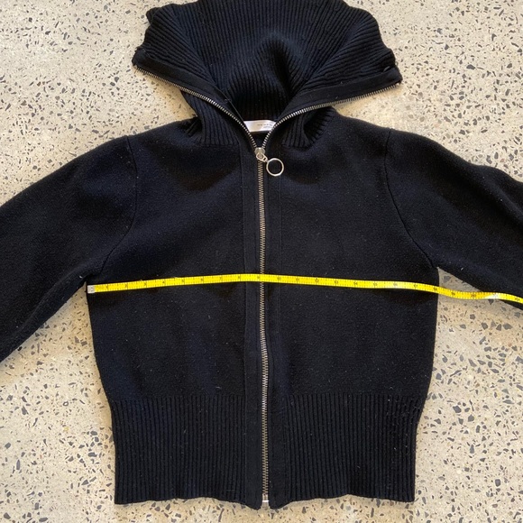 ZARA Black cardigan with zipper size small - Picture 8 of 8